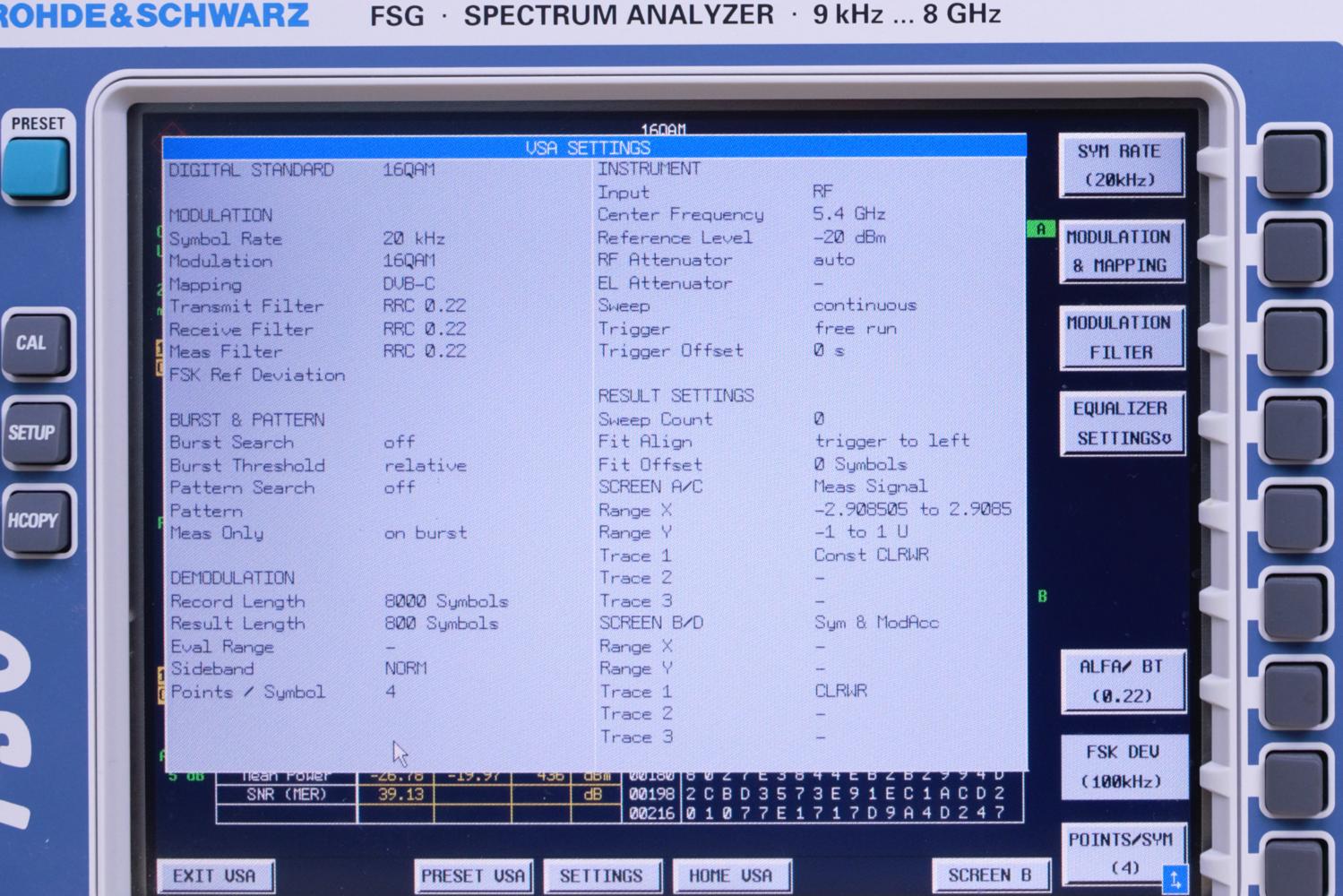 Анализатор сигналов и спектра Rohde & Schwarz FSG8